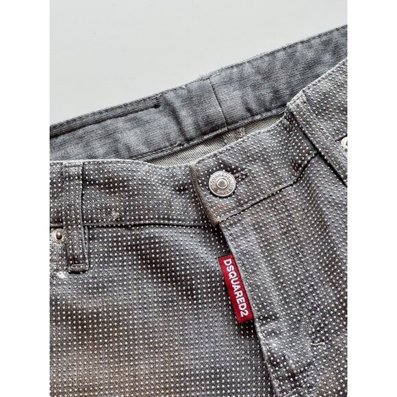 NWOT DSQUARED2 Cool Girl Swarovski Crystal Low Rise Skinny Ankle Jeans, Size 40 - Picture 13 of 16